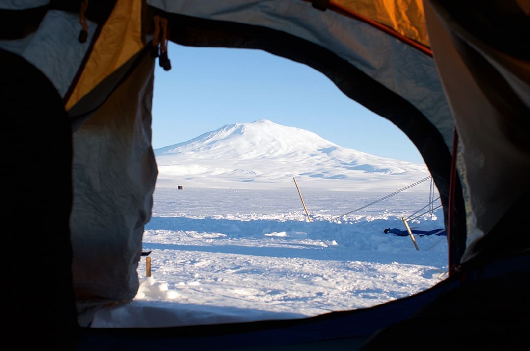 View from my front door - Ice Camping Training