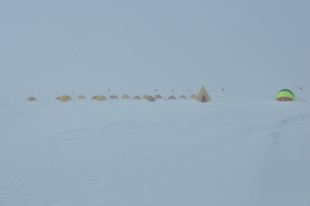 Blowing Snow and Fog at Yesterday Camp