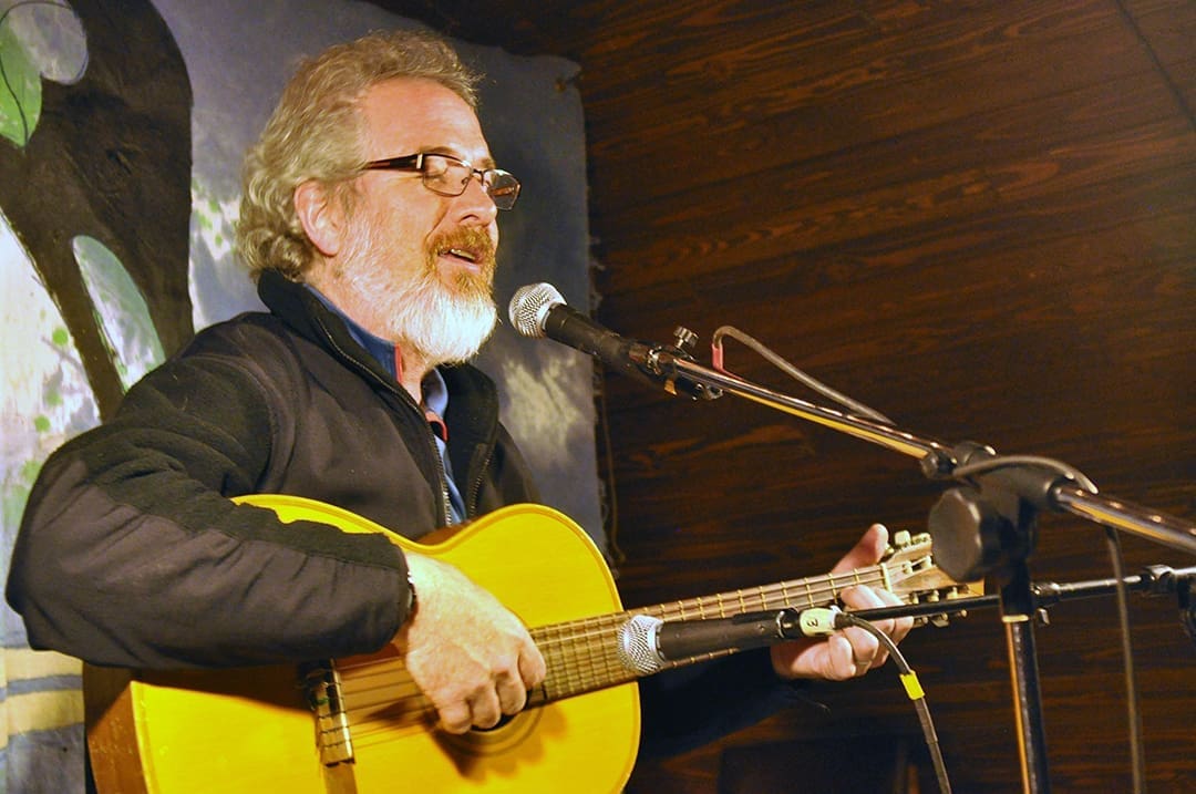 Glenn singing at McMurdo Station