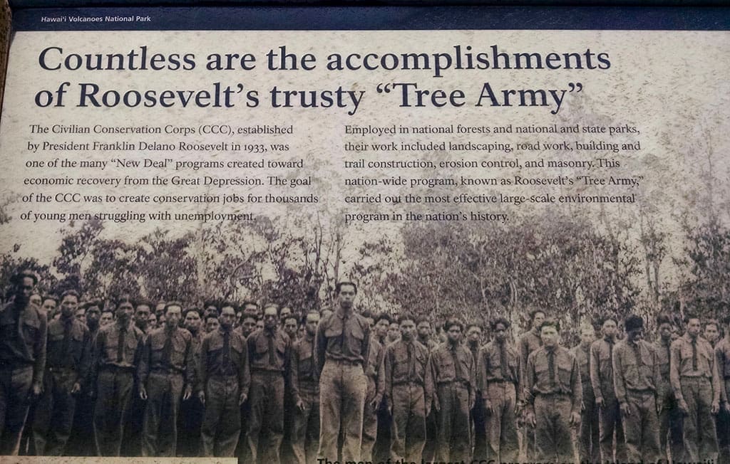 Roosevelt at Volcano National Park - Hawaii
